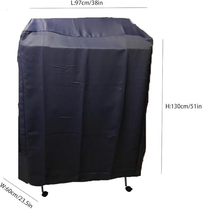 J&C Black 420D Heavy Duty Bird Cage Cover Blackout Sun Light for Night Waterproof Black Material Birdcage Covers for Bird Sugar Glider Cat Rabbit Cage Medium (Upgraded) (XL-38x23.5x51in-Black)