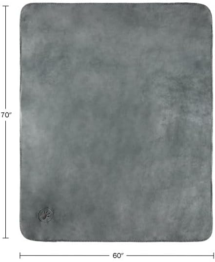 Waterproof Reversible Dog Blanket 60x70 Inches for Couch Bed Car – Soft Sherpa Fleece Pet Throw Furniture Protector Cover - Washable Pet Blanket for Dogs Cats Home Décor by PETMAKER (Gray)