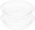 2 Pack of 17 inch Plant Saucer, 2.3" Depth Tray, Large Deep Garden Plastic Flower Planter Plant Trays for Indoors Outdoor Bath Bath (17", Clear)