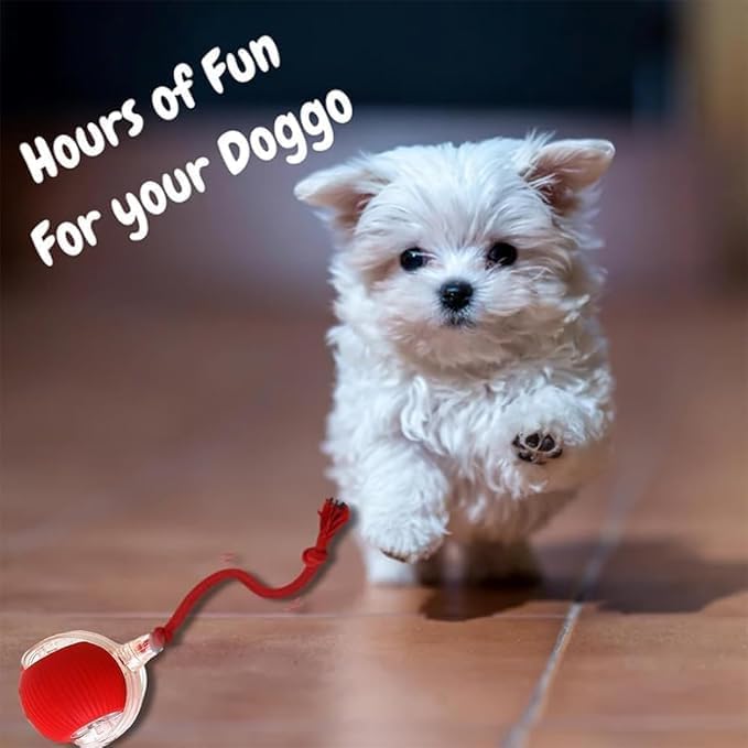 Valentines Day Gifts 2025 New Electric Dog Ball Toy,360° Smart Automatic Interactive Rolling Ball, Smart Pet Toy,Interactive Dog Toys,Gift for Kids