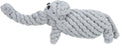 Pet Cotton Rope Biting Chewing Molar Toy, Cartoon Animal Shape & Pure Manual Weaving, Dog Rope Toys with Strong and Hard, Grind and Clean Teeth, Relieve Pressure (Elephant)