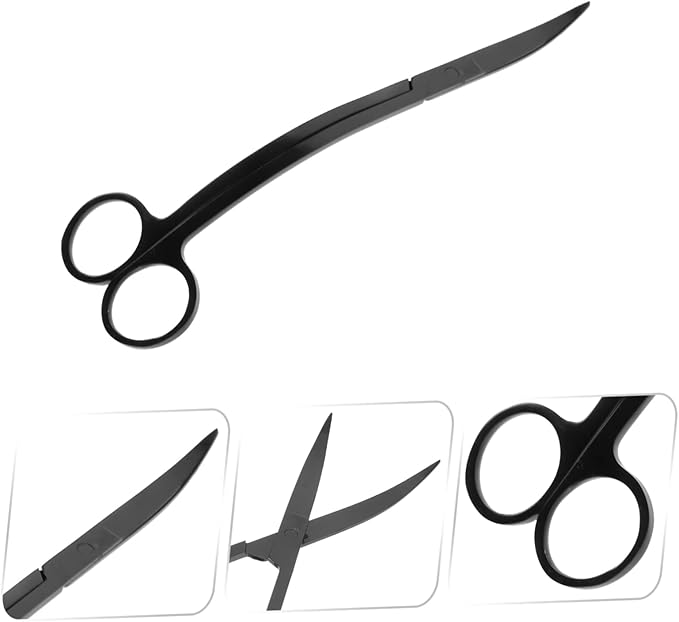 Stainless Steel Aquarium Plant Scissors for Trimming Aquatic Plants Portable Fish Tank Algae Trimmer Ergonomic Handle Aquarium Cleaning Tool for Easy Maintenance