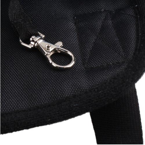 Pet Dog Puppy Cat Carrier Five Holes Backpack Double Shoulder Straps Canvas Cotton Front Chest Backpack Bag(Black, Large)