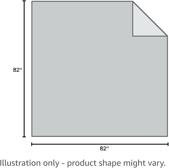Ameritex Pet Bed Blanket Reversible 100% Waterproof Velvet Super Soft for Sofa and Bed (82x82 Inches, Light Grey+Beige)