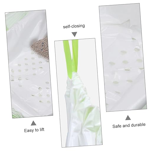 Mipcase 7pcs Cat Litter Filter Bags Design for Convenient Pet Waste Disposal White Litter Cleaning Supplies