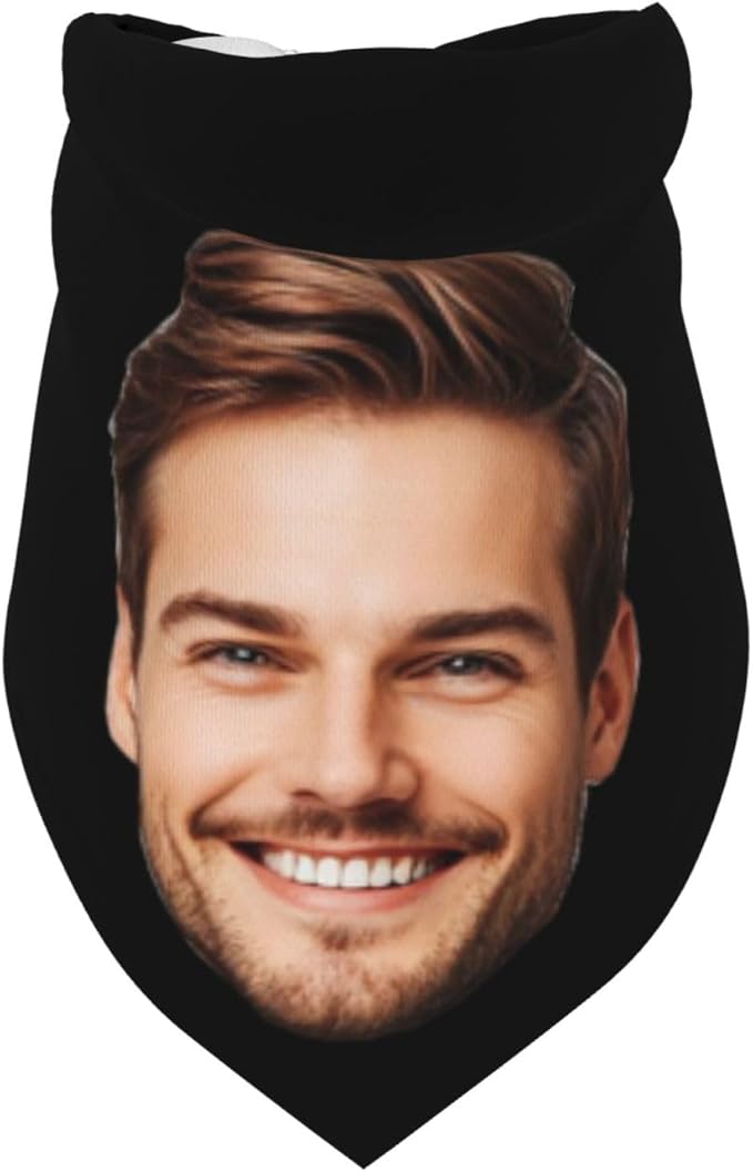 Custom Dog Bandana for Cat Dog Pet Add Your Design Personalized Neckwear Bandanas with Your Text Logo Image Customized Pet Scarf Funny Gifts Style 08