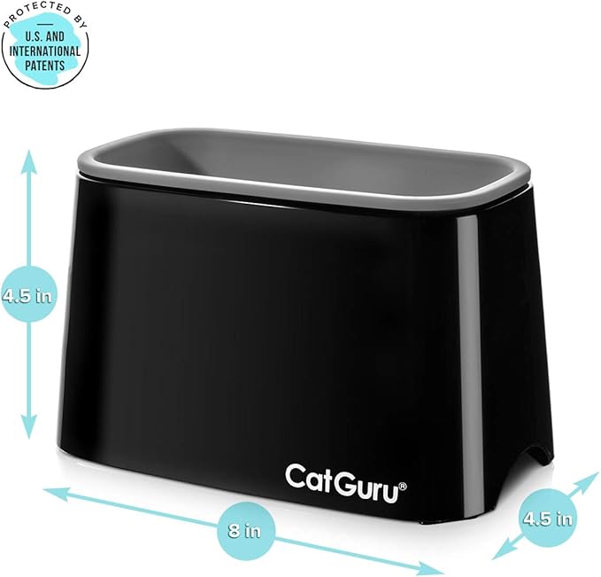 CatGuru Premium Cat Litter Scoop Holder – Heavy-Duty Scooper Storage Caddy, Scoop Stand for Kitty Litter Box, Fits Most Cat Litter Scoops (Black)