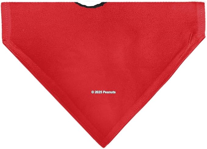 Peanuts Pet Bandana Snoopy Smiling Face Pose Red Slip On Collar Bandana Only
