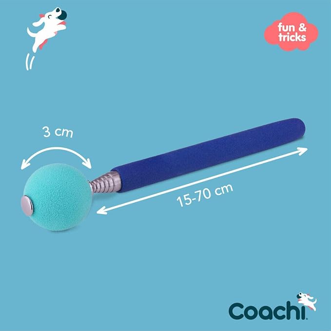 Company of Animals Coachi Target Stick, Telescopic Design with Large Ball for Target, Dog Accessory for Clicker & Agility Training, Teach Commands and Tricks