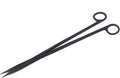 A2Z-Aquascaping Maintenance Tools Accessories,Anti-Rust Stainless Steel Tweezers Scissors Spatula for Aquarium Tank Clean, Fish Tank, Bonsai, Algae Scrapers (12" Scissors - Straight - Black)
