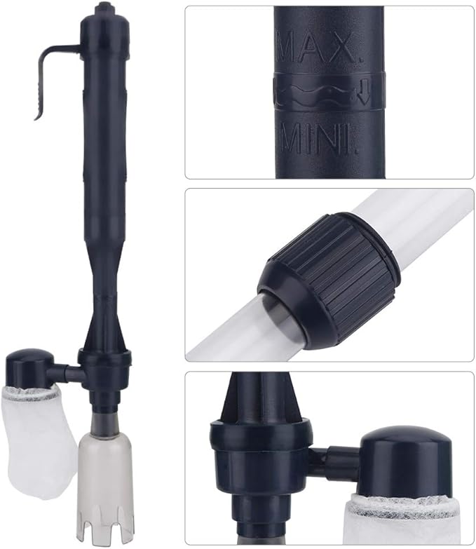 Electric Aquarium Filter Pump 3-in-1 Water Changer & Cleaner for Fish Tanks with Gravel, Multi-Function Tank Maintenance Tool for Aquarium Water Exchange