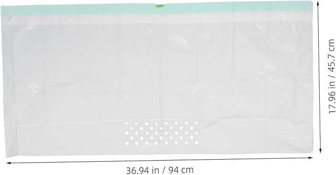 7Pcs Cat Litter Filtering Pouch Durable White Cat Litter Supplies with Automatic Closing Design for Easy Waste Pickup and Efficient Cleaning