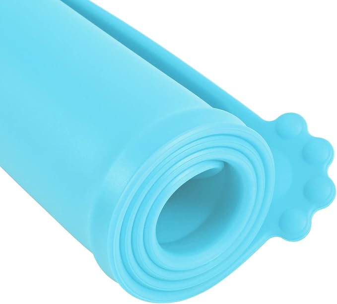 Silicone Waterproof Dog Cat Pet Feeding Mats, Non Slip, Easy Clean Pet Dog Cat Bowl Mats Placemat (24" x 16") Blue