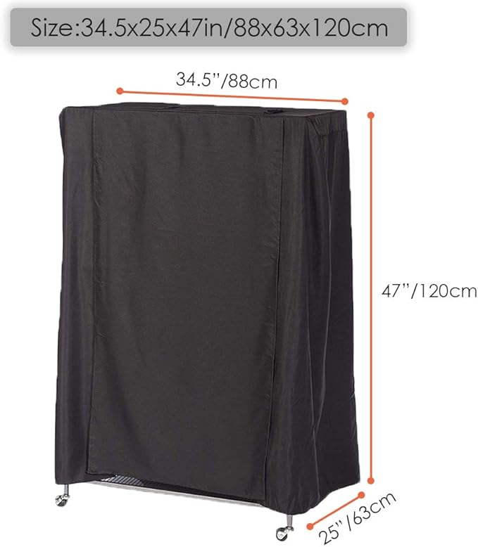 Bird Cage Covers for Night Large Birdcage Protection Blackout Breathable Washable Waterproof Material Universal Fit Black