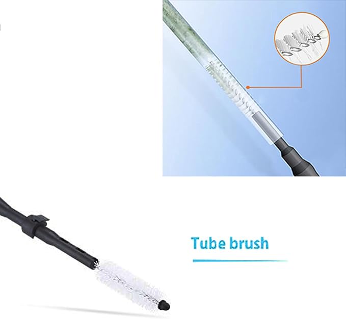 Carefree Fish 4IN1 Aquarium Cleaning Tools Long Handle Adjustable Length 18~24Inch Fish Tank Cleaner Kit Algae Scraper Scrubber Brushes Set