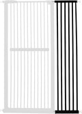 Lumizone Extra Tall Cat Gate Extension Kit 61.02" High Pressure Mounted 12.6" Extra Wide 1.37" Gap No Drilling Tall Pet Gate for Dogs (Black, 61.02" H x 12.60" W, Extension)