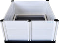 Whelping Box for Dogs & Puppies – Premium 36" Modular Design with Easy-Open Door, Pig Rails, Oxford Floor Liner & Washable Pee Pad – Indoor/Outdoor, Easy-Clean & Durable