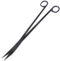 A2Z-Aquascaping Maintenance Tools Accessories,Anti-Rust Stainless Steel Tweezers Scissors Spatula for Aquarium Tank Clean, Fish Tank, Bonsai, Algae Scrapers (12" Scissors - Curved - Black)