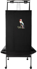 Colorday Good Night Bird Cage Cover for Large Bird Cage with Play Top (Patented), Black 68"
