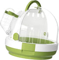 Parrot Travel Cage,Small Animal Carry Case,Breathable Hamster Carrier Cage Bird Cage for Bird Hamster Hedgehog Finches Travel, Green