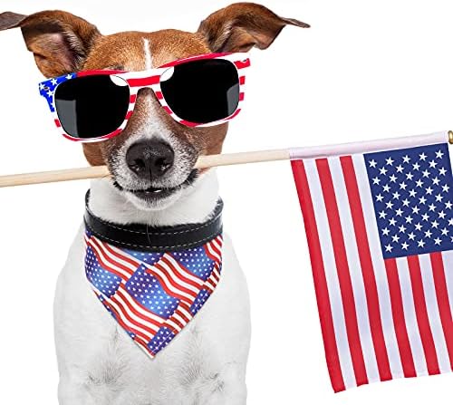 Weewooday 6 Pieces Sublimation Heat Transfer Dog Bandana Triangle Dog Scarf Polyester Pet Bandana DIY Handkerchief Bib for Dogs Puppy