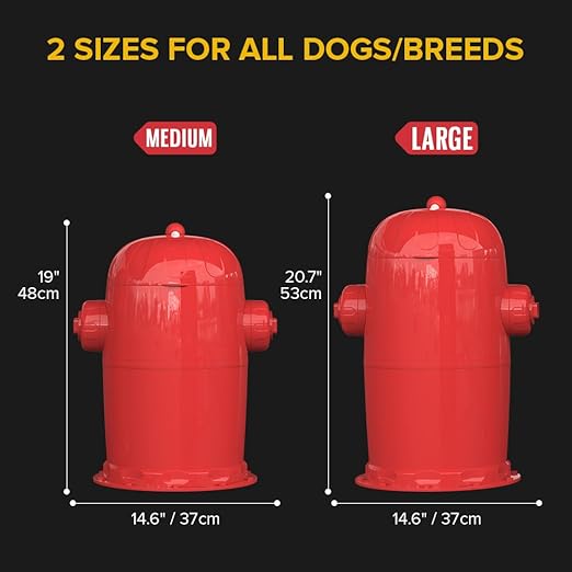 Red Rocket Pets Dog Poop Trash Can Doggy Twist'R, Odor Free Dog Waste Disposal System for Outdoor and Indoor (Medium)