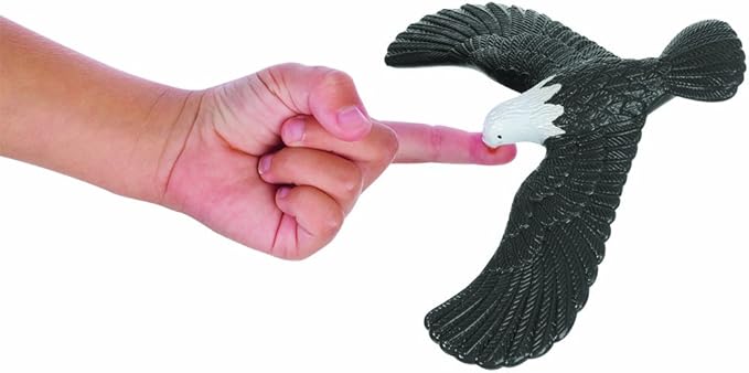Toysmith Magic Party Trick Balancing Eagle Bird Toy (7-Inch), For Boys & Girls Ages 5+