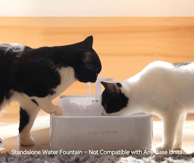 Dog Water Fountain Cat Automatic Water Bowel 3-Stage Design for Multi Pets Water Dispenser for Drinking Waterfall Fountain Kitty with Isolating Pump Filter, BPA-Free Easy Clean Quiet Indoor -2L/67oz