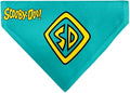 Buckle-Down Pet Bandana, Scooby Doo, Blue/Yellow, One Size, Polyester