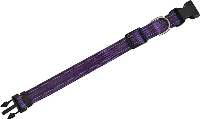 Adjustable Nylon Dog Collar, Reflective Collar 1 Inch 3/4 Inch 5/8 Inch Wide, for Large Medium Small Dogs