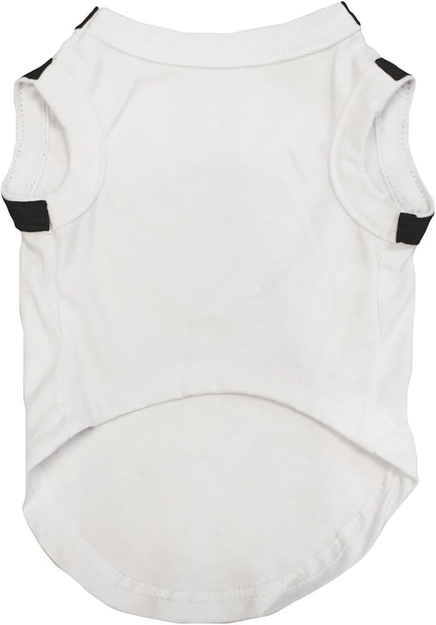 Petitebella Bling Happy New Year Puppy Dog Shirt (White/Black, Large)