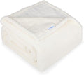 Waterproof Dog Blanket for Large Dogs - Reversible Washable Pet Blanket, Soft Sherpa Fleece Furniture Protector, Cat Throw Bed Couch, Cream, 60"x80"