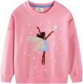 Toddler Baby Girls Cotton Sweater, Long Sleeve Crewneck Sweatshirt Pullover Kids Warm Clothing for Fall Winter