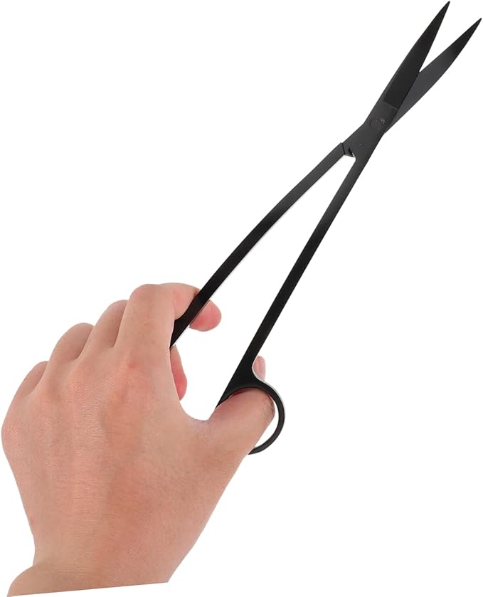Stainless Steel Aquarium Plant Scissors for Trimming Aquatic Plants Portable Fish Tank Algae Trimmer Ergonomic Handle Aquarium Cleaning Tool for Easy Maintenance