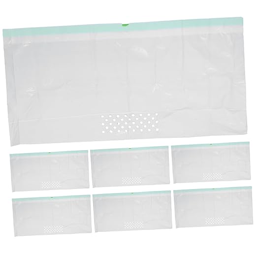 Mipcase 7pcs Cat Litter Filter Bags for Easy Cleanup Design Automatic Closing Feature for Cat Litter Boxes White