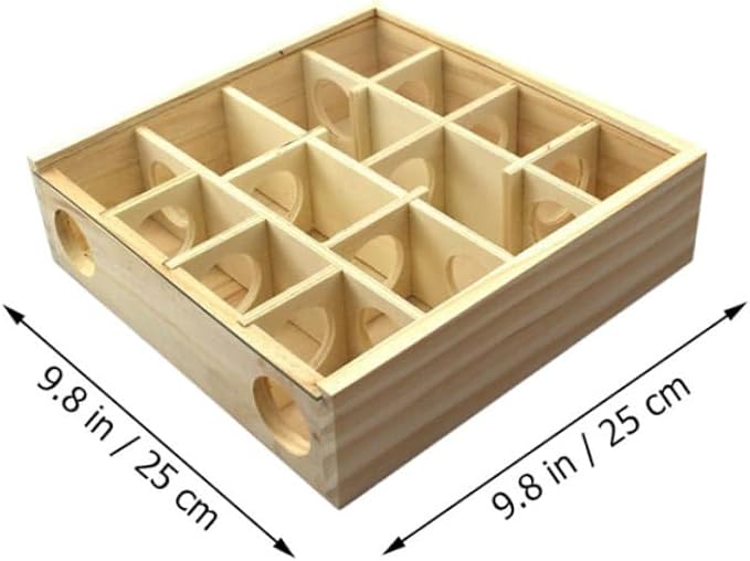 BESPORTBLE Household Hamster Maze Multi Grid Wooden Chinchilla Accessory for Healthy Pet Play and Enrichment for Hamsters Rats and Animals