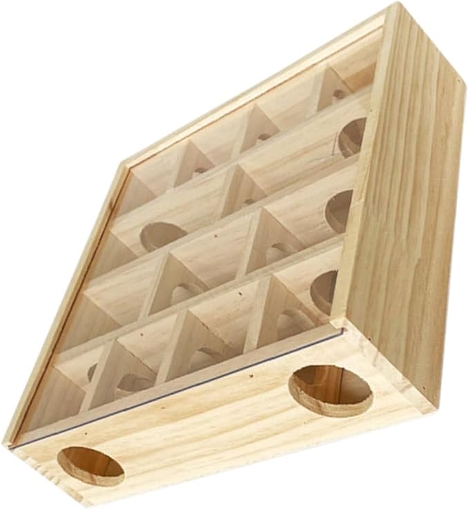 POPETPOP Wooden Hamster Maze Interactive Household for Pets Multi Design for Hamsters Chinchillas and Mice Dimensions Fun Pet Accessory