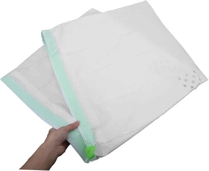 7Pcs Cat Litter Filtering Pouch Durable White Cat Litter Supplies with Automatic Closing Design for Easy Waste Pickup and Efficient Cleaning