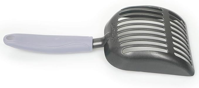 Cat Litter Scoop, Kitty Metal Scooper, Aluminum Alloy Sifter, Kitten Pooper Lifter, Deep Shovel, Long Handle, Poop Sifting, Durable, Heavy Duty, for Litter Box