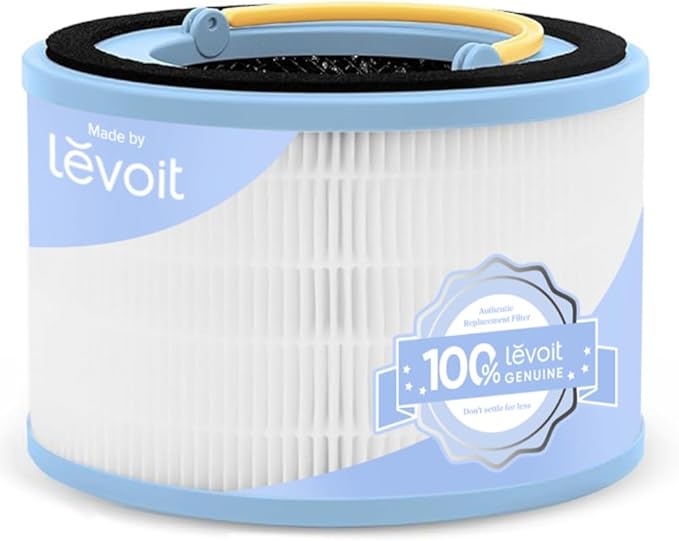 LEVOIT Sprout Air Purifier Genuine Replacement Filter, 3 layer HEPA Filter, High-Efficiency Activated Carbon, 1 Pack, White
