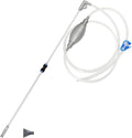 Aquarium Siphon Water Changer Kit Manual Gravel Vacuum with 5.25ft Hose 2 Rigid Tubes Total 7.2ft Air Bulb Flow Control Valve Duck Bill Head for Fresh and Saltwater Tanks