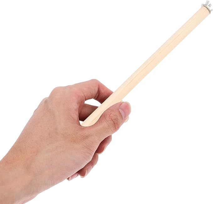 Veemoon Wood Bird Perch Stand 5pcs Parrot Cage Stick Standing Sticks Climbing Branch Rod Bird Cage Grinding Toy for Cockatiels Parakeet （10+15+20+25+30 CM）