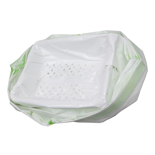 7pcs Cat Litter Filter Pouches and Waste Disposal Bags for Litter Cleanup Design White Color Thick