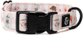 Lucy & Co. Sipping Slowly Dog Collar, Adjustable Durable Dog Collar with Cute Print, Small