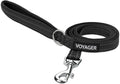 Best Pet Supplies Voyager Reflective Dog Leash or Collar with Neoprene Handle, for Small, Medium, and Large Breed Puppies, Cute and Heavy Duty for Walking, Running and Training - Black (Leash), S