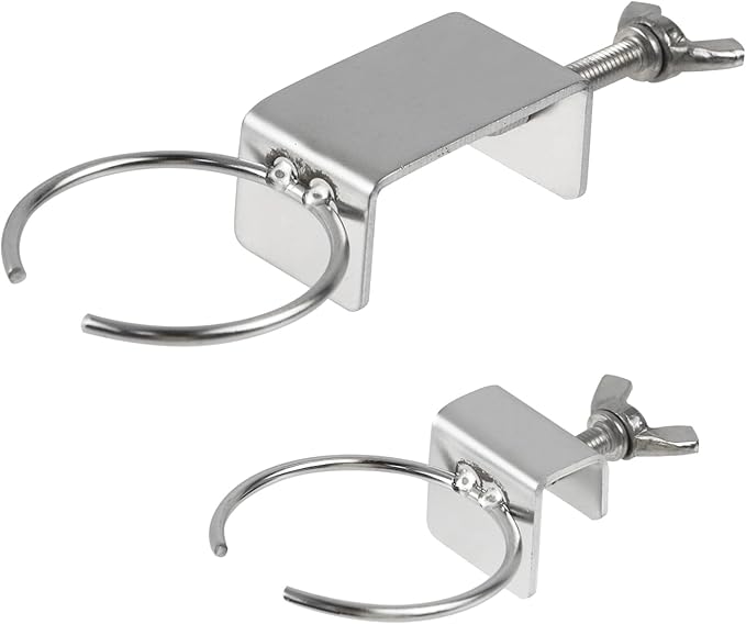 2 PCS Float Valve Special Fixing Clip 304 Stainless Steel, Automatic Water Level Control Valve for Fish Tanks and Aquariums