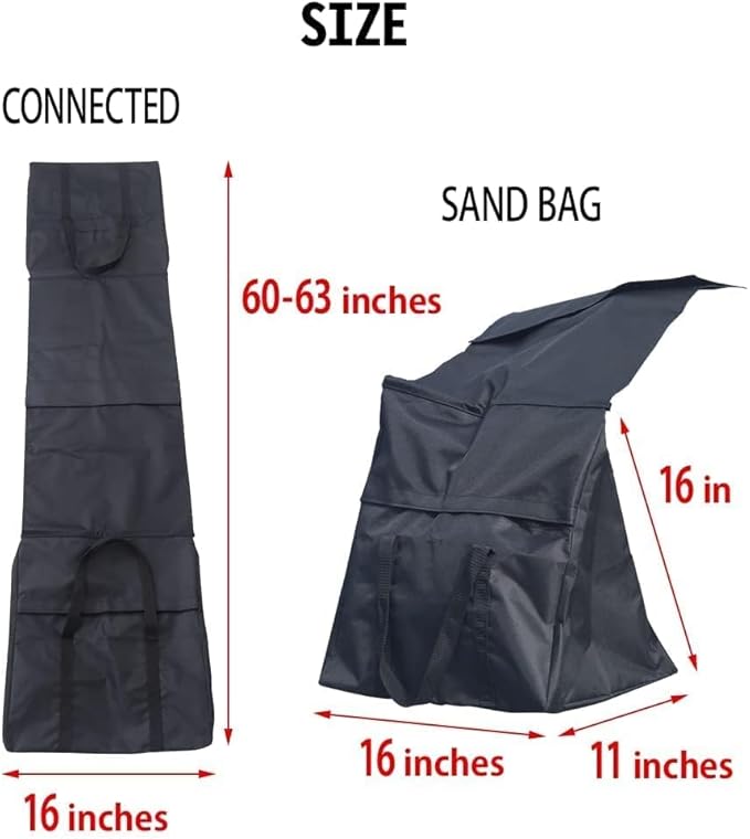 Japard Dog Agility Equipment, Tunnel Sandbags 4 Pack, Holding Bags Only, Training Tool Equipment, Outdoor Indoor