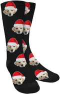 Custom Face Socks, Personalized Dog Lover Pet Photo Picture on Socks Unisex Athletic Crew Socks for Men Women