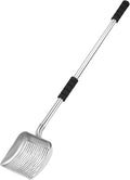 Cat Litter Sifter Metal Pet Scoop Kitty Cat Scooper Non-Stick Coated with (16in-31in