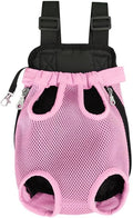 Pet Carrier Backpack - Adjustable Pet Front Cat Dog Carrier Backpack Travel Bag,Legs Out,Easy-Fit for Traveling Hiking Camping for Small Medium Dogs Cats Puppies. (Pink, Small)